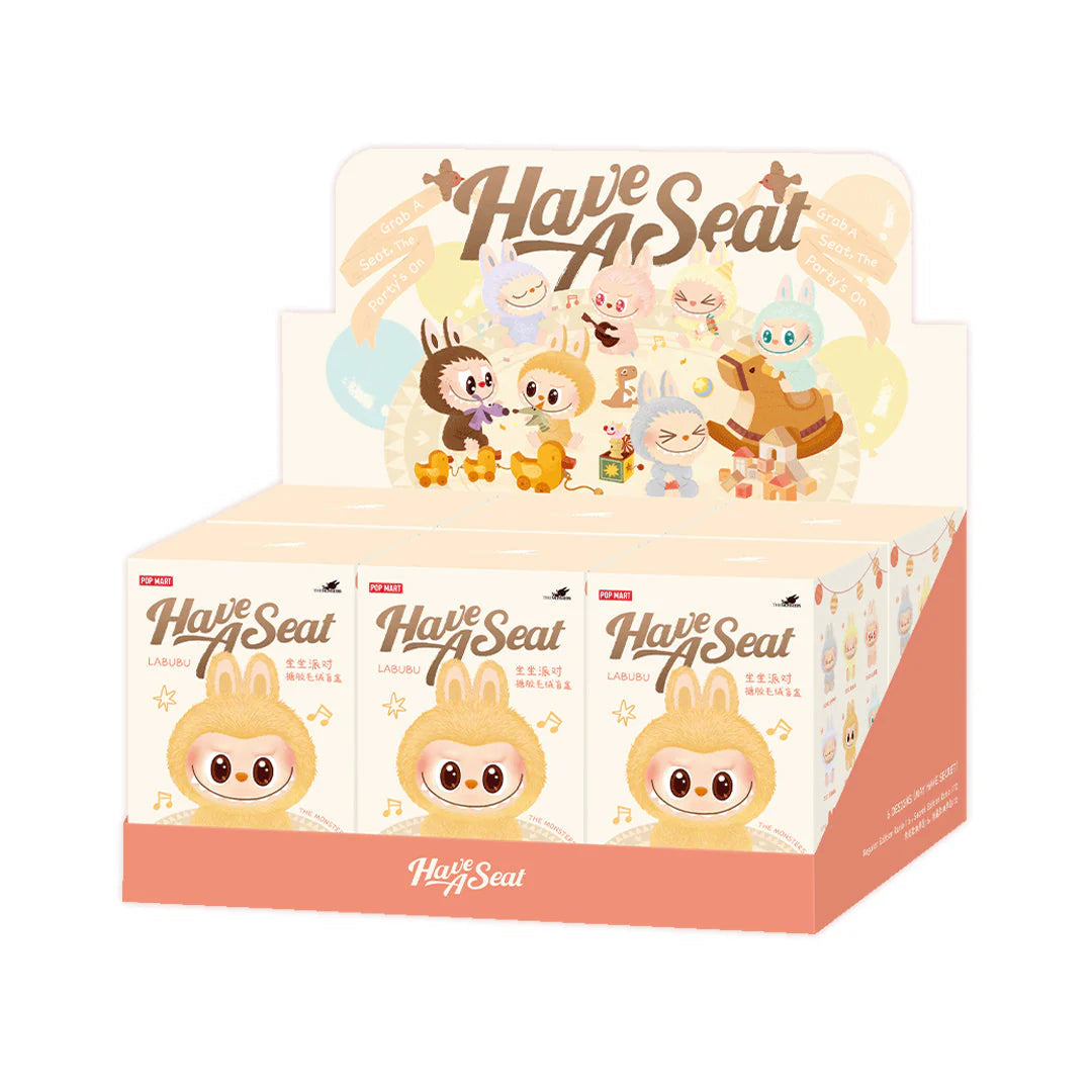 POP MART - Labubu Have a Seat Vinyl Plush ( 1 Blind Box )