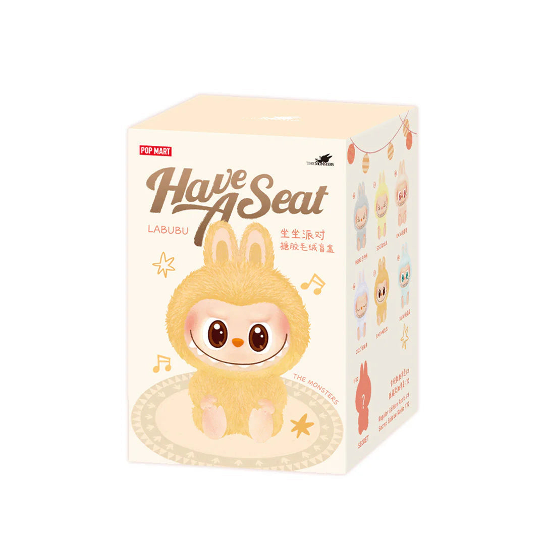 POP MART - Labubu Have a Seat Vinyl Plush ( 1 Blind Box )