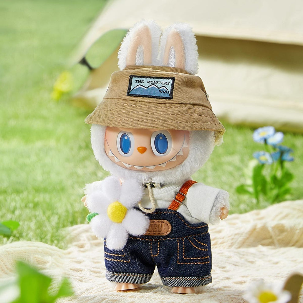 POP MART - Labubu THE MONSTERS FALL IN WILD SERIES Vinyl Plush Doll Pendant 'White' ( 1 Box )