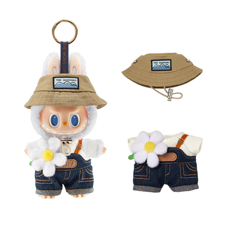 POP MART - Labubu THE MONSTERS FALL IN WILD SERIES Vinyl Plush Doll Pendant 'White' ( 1 Box )