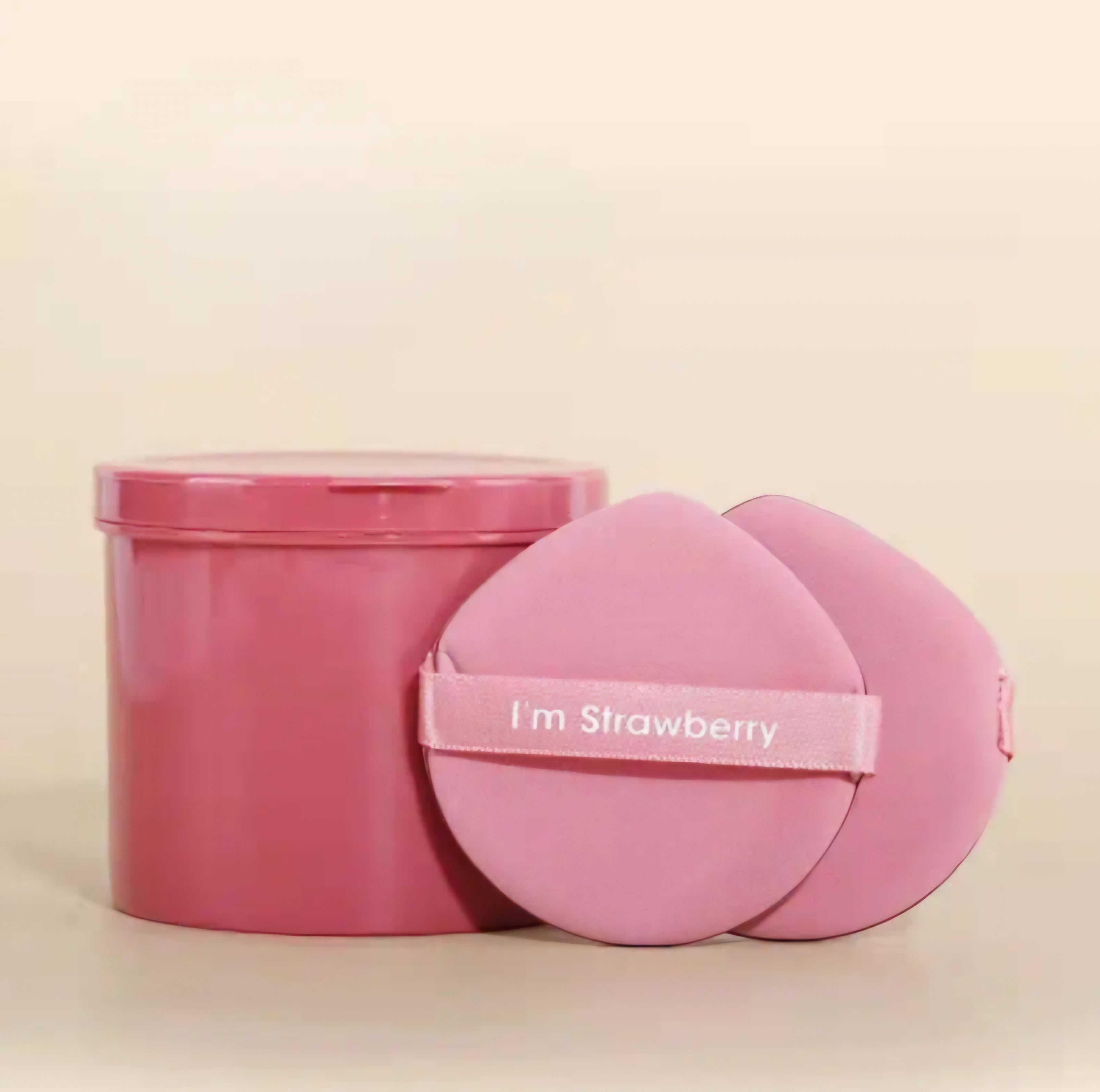 Poppin - Air Cushion Puff - réf I'm Strawberry ( 7pcs )