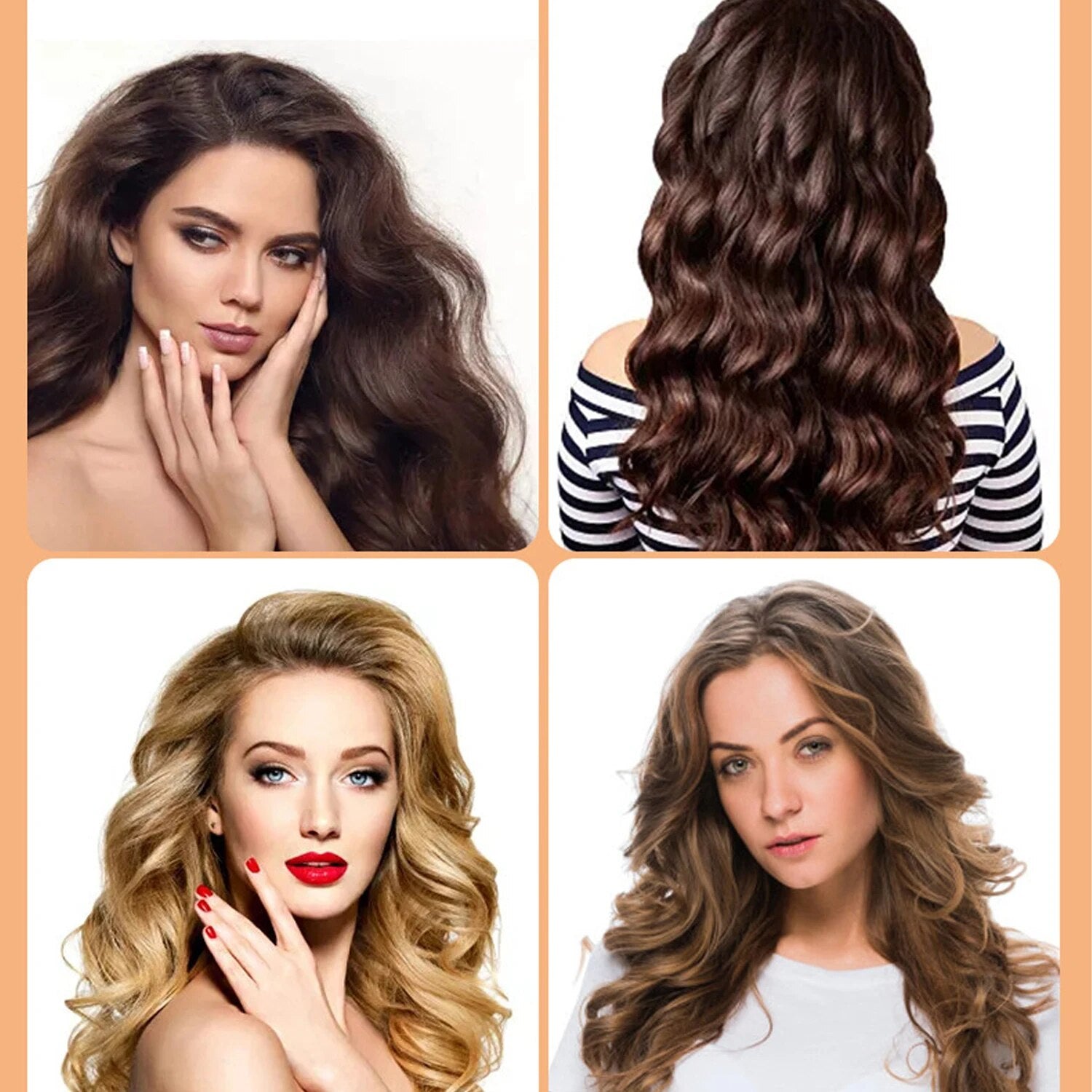 POPPIN - Heatless Hair Curling Rod , Hairdressing Styling Tool ( Couleurs aléatoires )