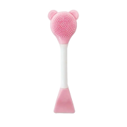 POPPIN - Pinceau en silicone 2 en 1 pour visage - réf Pink