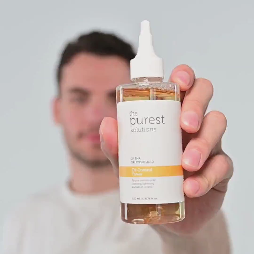 Charger la vidéo : THE PUREST SOLUTIONS - Salicylic Acid 2% BHA Oil Control Toner - 200ml