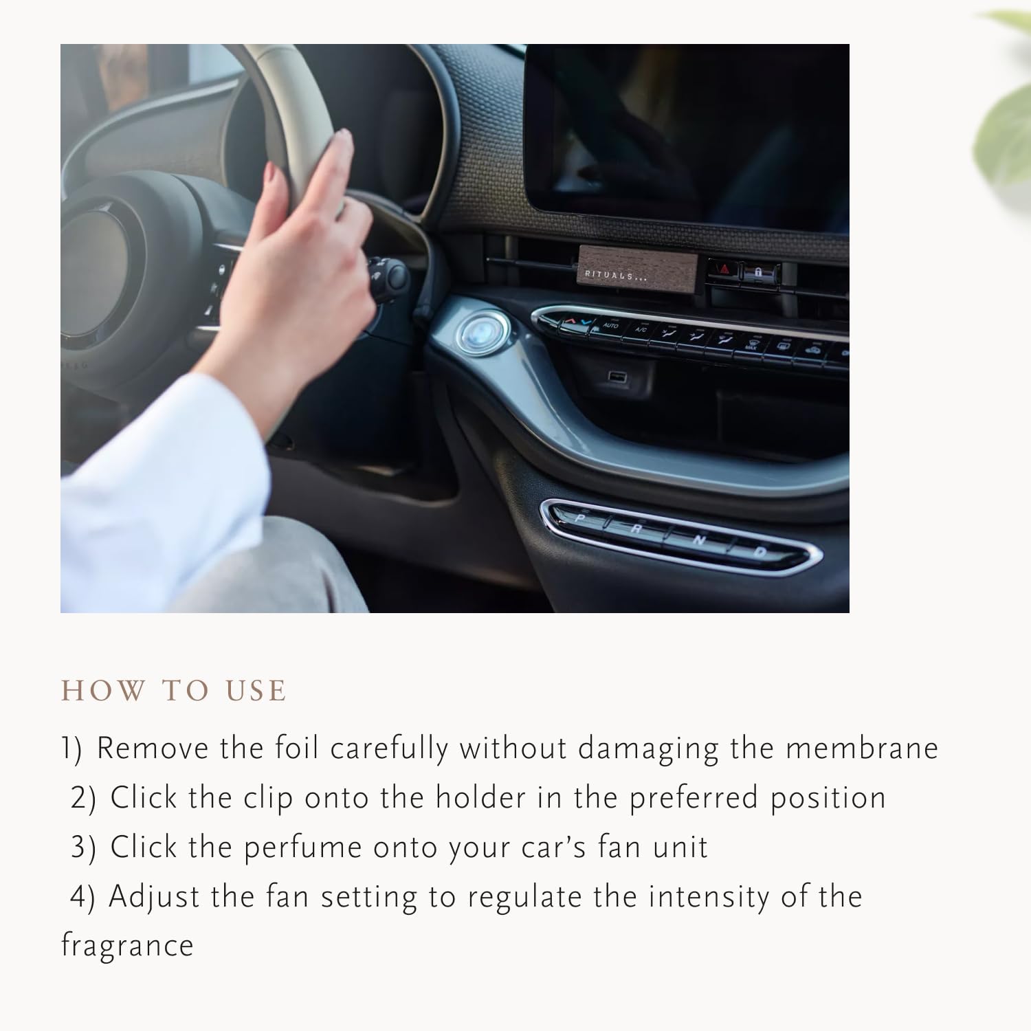 RITUALS - Luxury Car Air Freshener - réf Lotus Flower & white tea