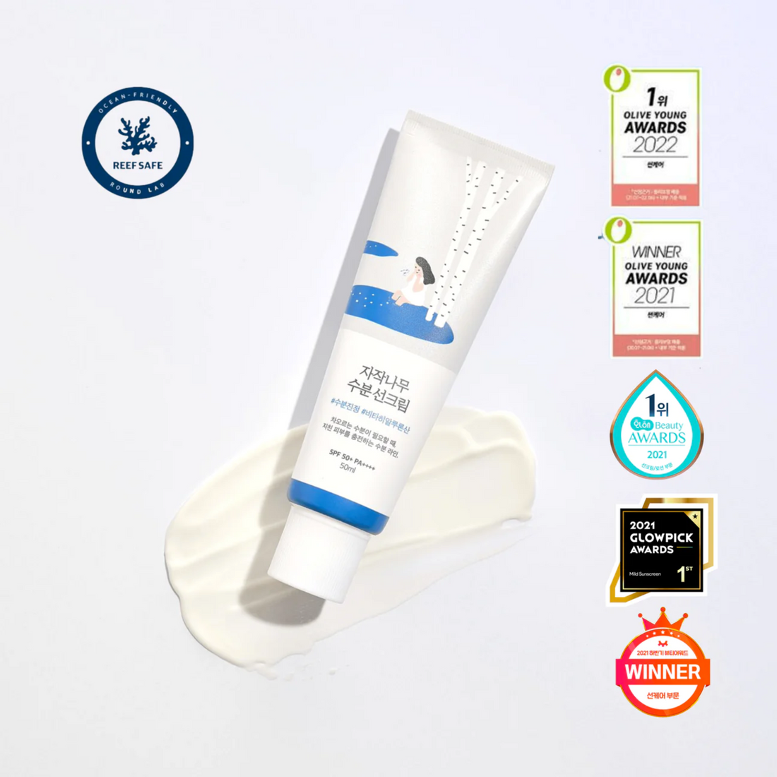 ROUND LAB - Birch Juice Moisturizing Sunscreen SPF 50 PA ++++ - 50ml