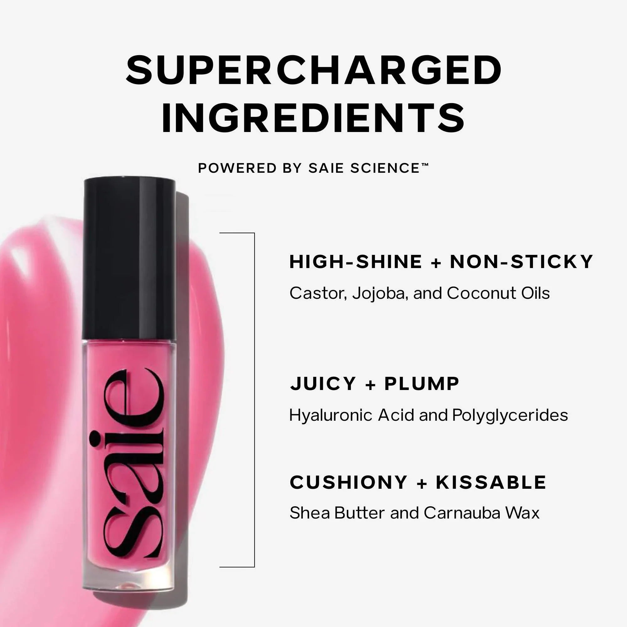 SAIE - Glossybounce Hydrating Lip Oil - réf Kiss