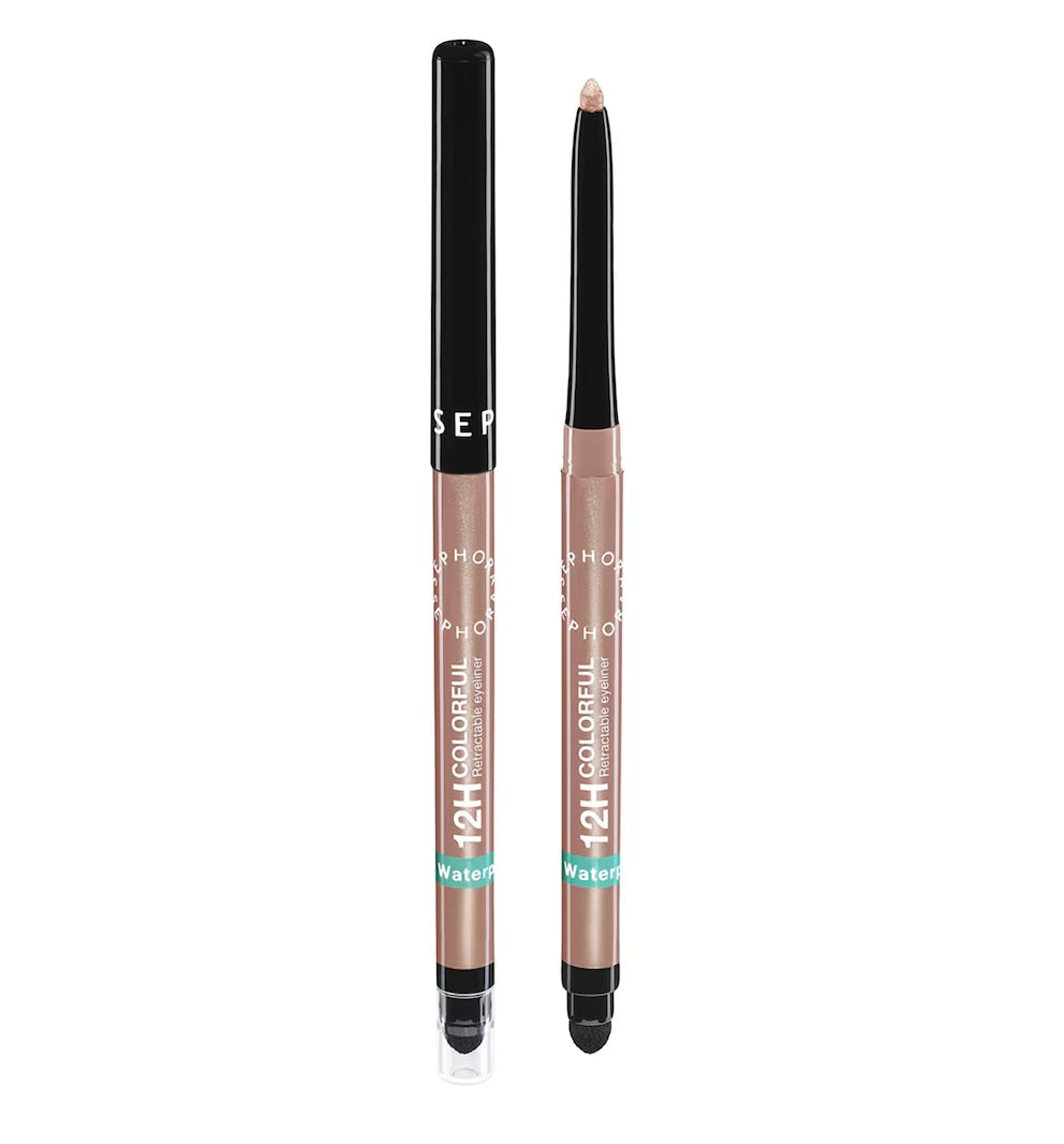 SEPHORA - 12H COLORFUL - Crayon yeux rétractable Waterproof-07 Shimmer rose (0,3 g)