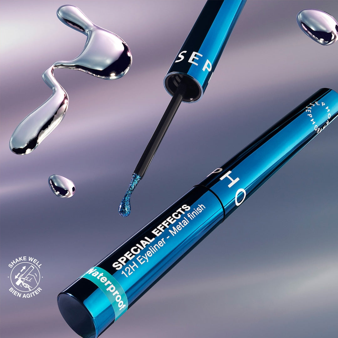 SEPHORA - 12H Eyeliner Metal Finish Special Effects - réf 01 Midnight Carbon