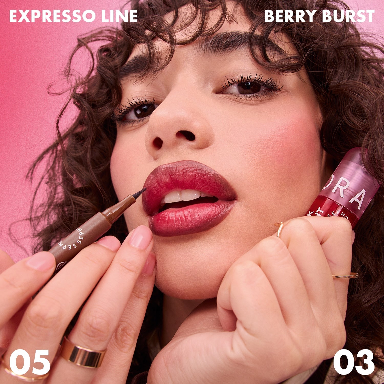 SEPHORA -CHEEK & LIP TINT - Encre lèvres et joues sans transfert- 02 Red drop