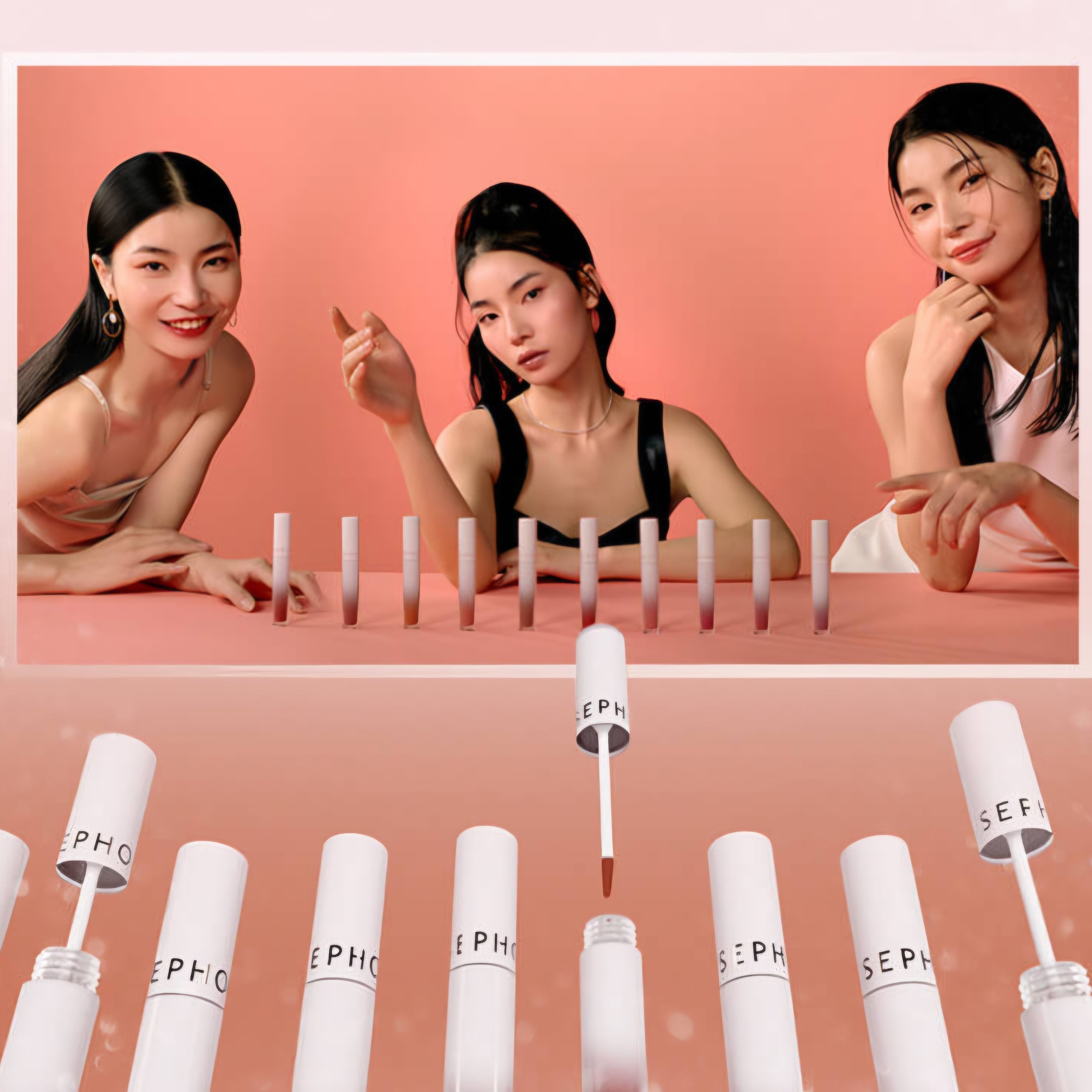 SEPHORA - Diamond Lip Shine Set Duo - Chinese Edition ( 2pcs )