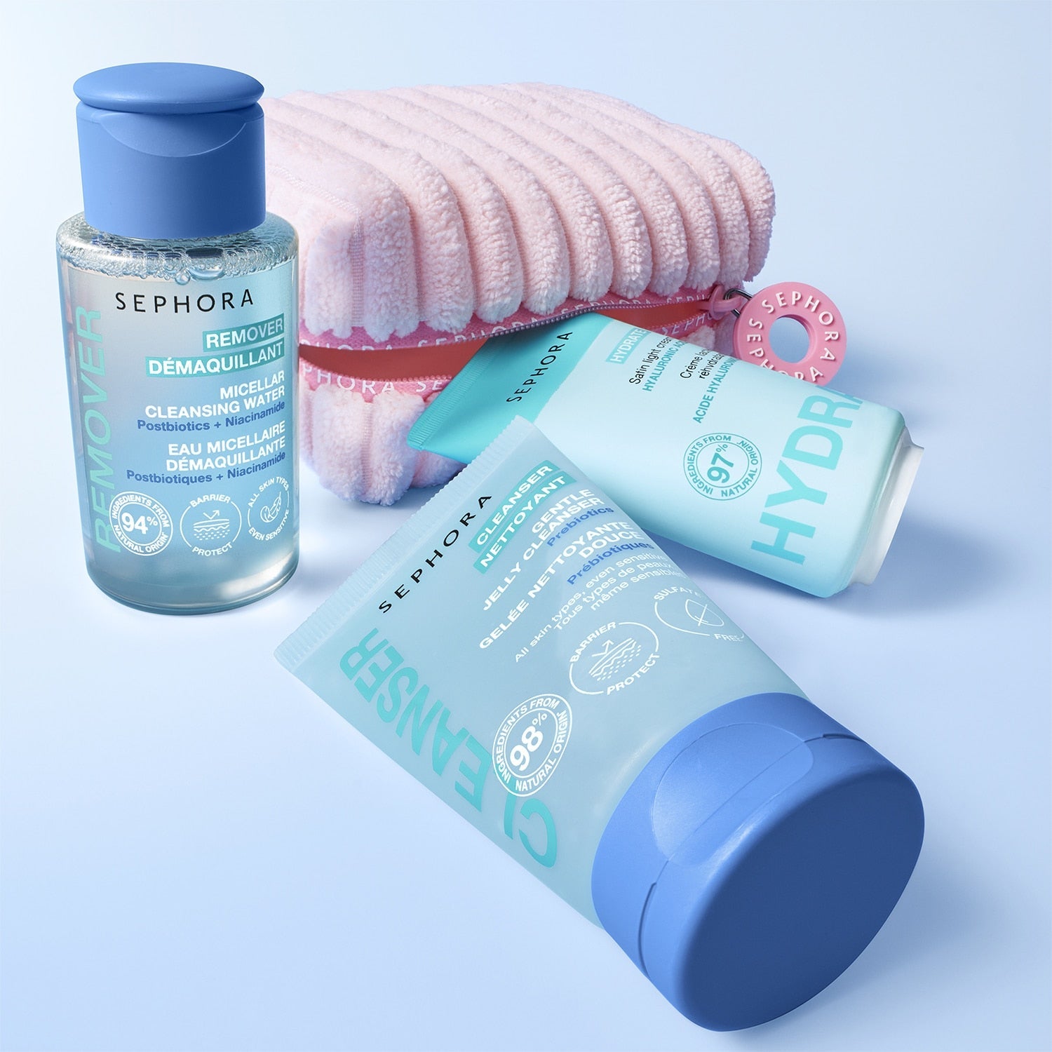 SEPHORA -GETAWAY SET* - Trousse et trio de mini essentiels soin