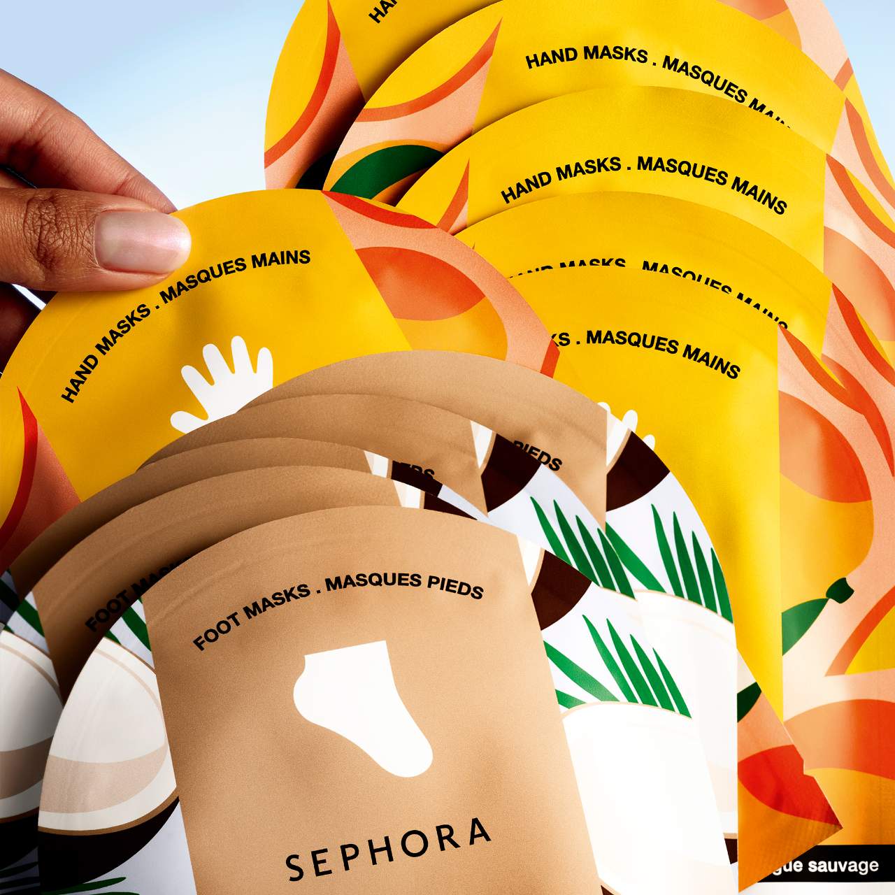 SEPHORA - Masques pour les pieds imprégné - Hydratation intense en 20 minutes- Coco