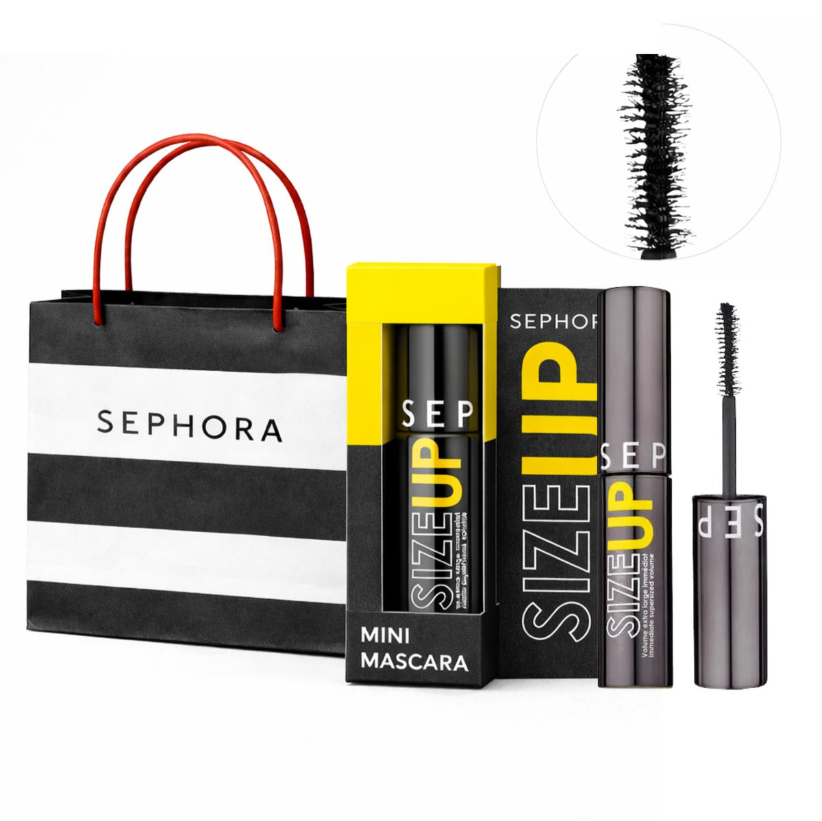Sephora - MINI Size Up Mascara Volume Extra Large Immédiat - ref Ultra Black