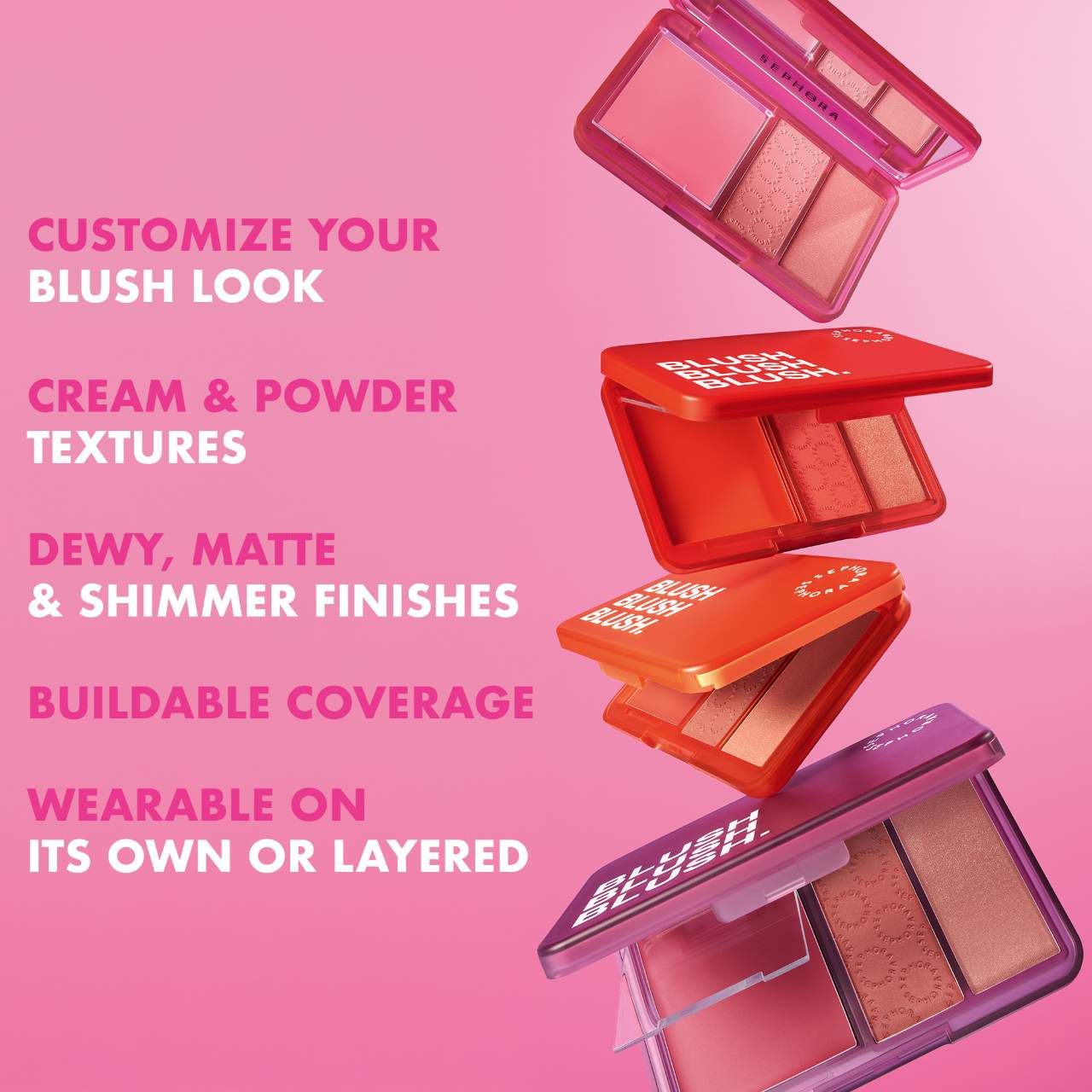 SEPHORA - Palette Blush Blush Blush - réf 02 Sunset Chaser