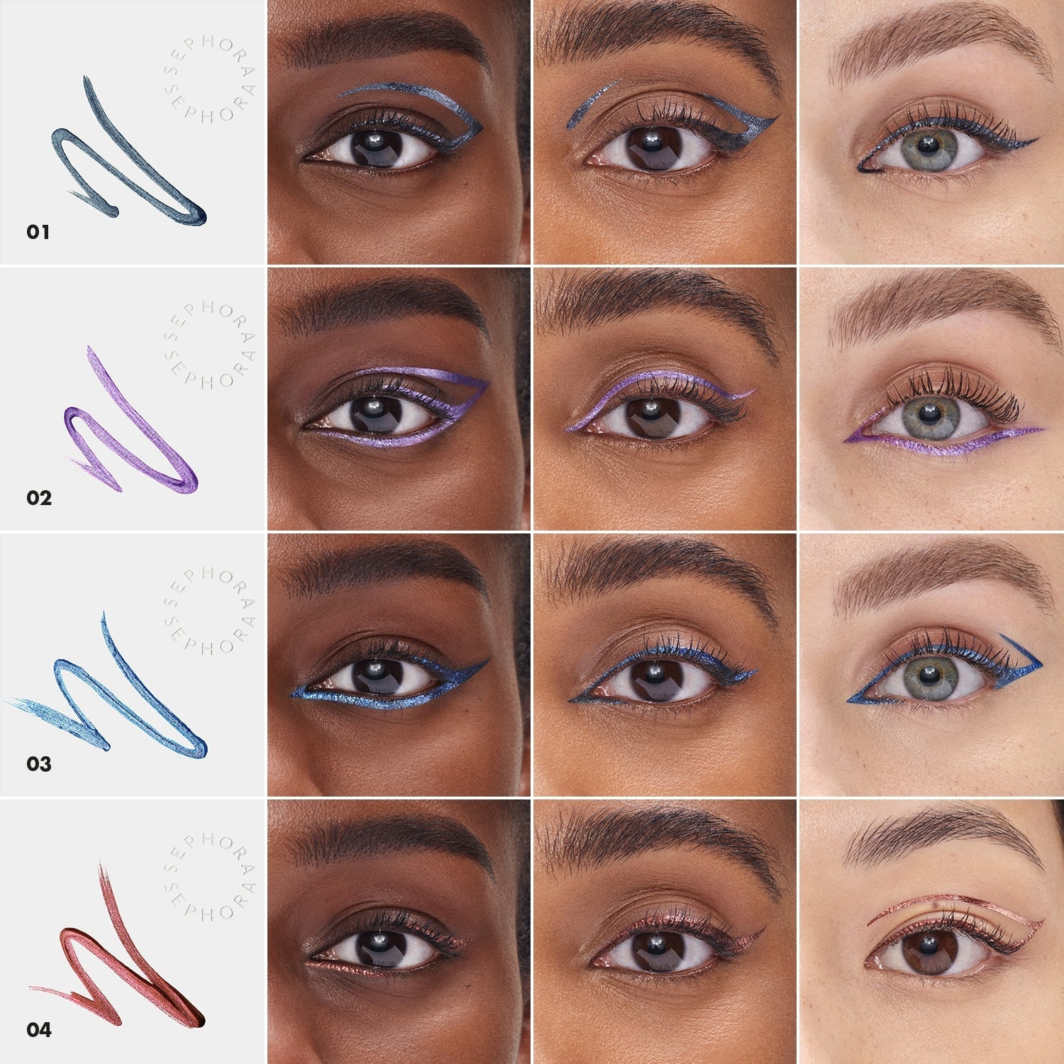 SEPHORA -SPECIAL EFFECTS 12H EYELINER - Fini métal- Réf 03 Jetstream blue