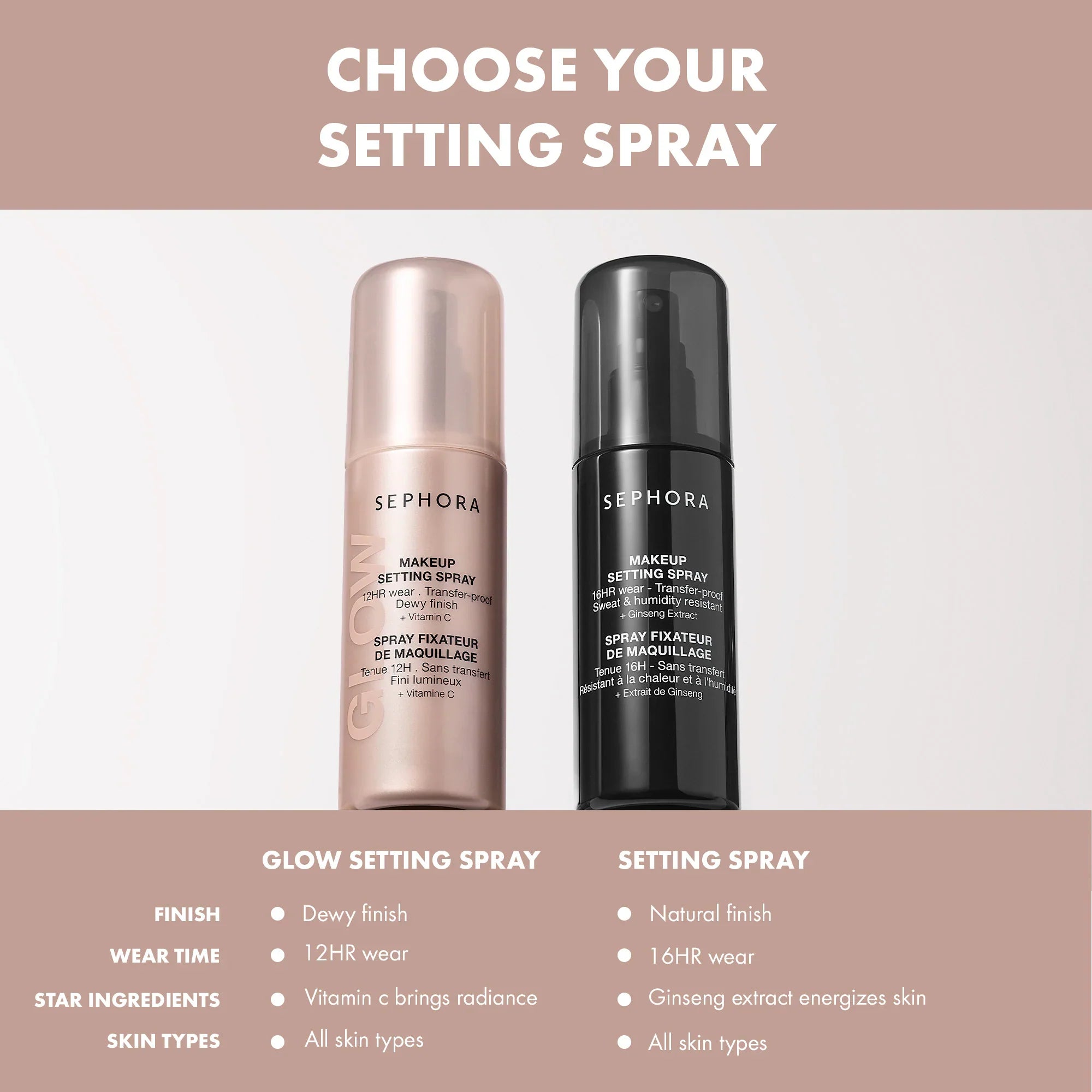 SEPHORA - Spray Fixateur de Maquillage Vitamine C - 80ml