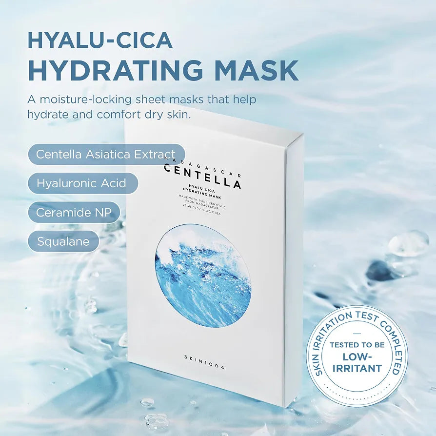SKIN 1004 - Hyalu-Cica Hydrating Mask Pack ( 5pcs )