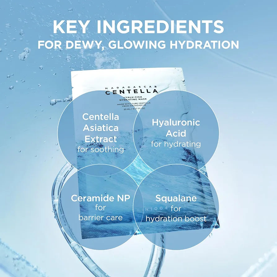 SKIN 1004 - Hyalu-Cica Hydrating Mask Pack ( 5pcs )