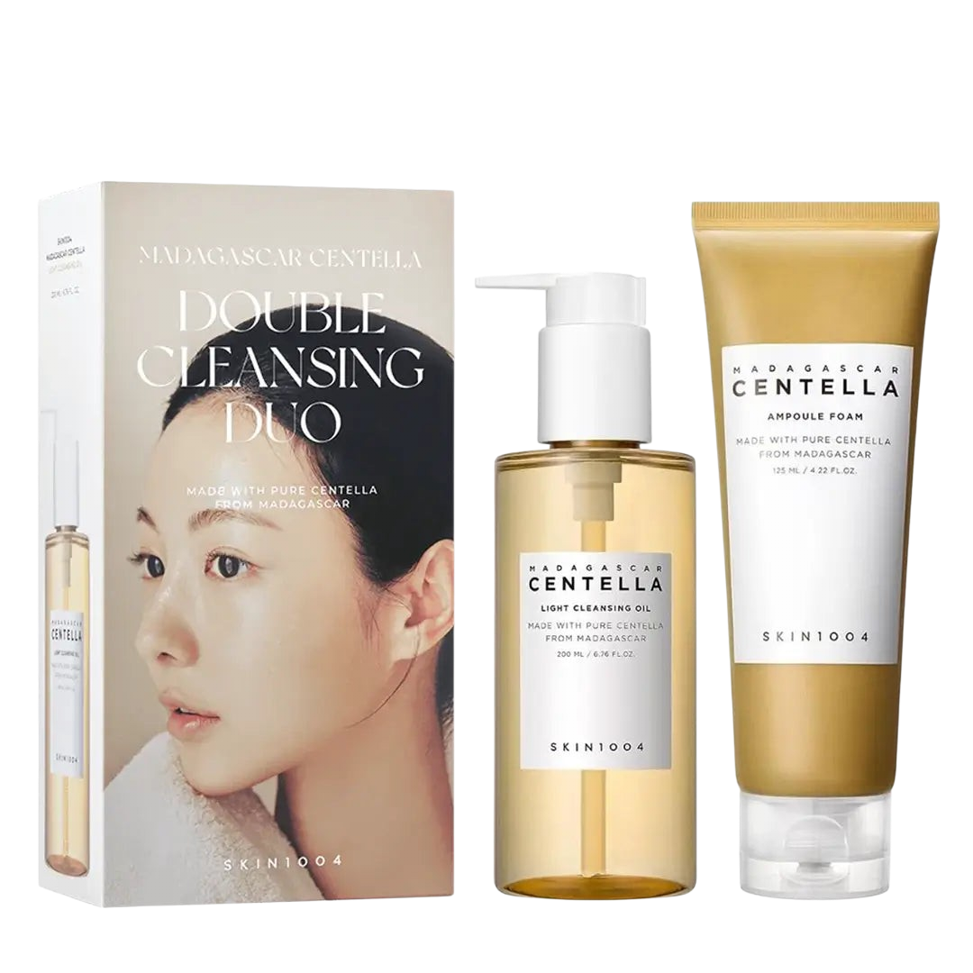 SKIN 1004 - DUO Madagascar Centella Double Cleansing Pack - Cleansing Oil + Ampoule Foam ( 2pcs Full Size )