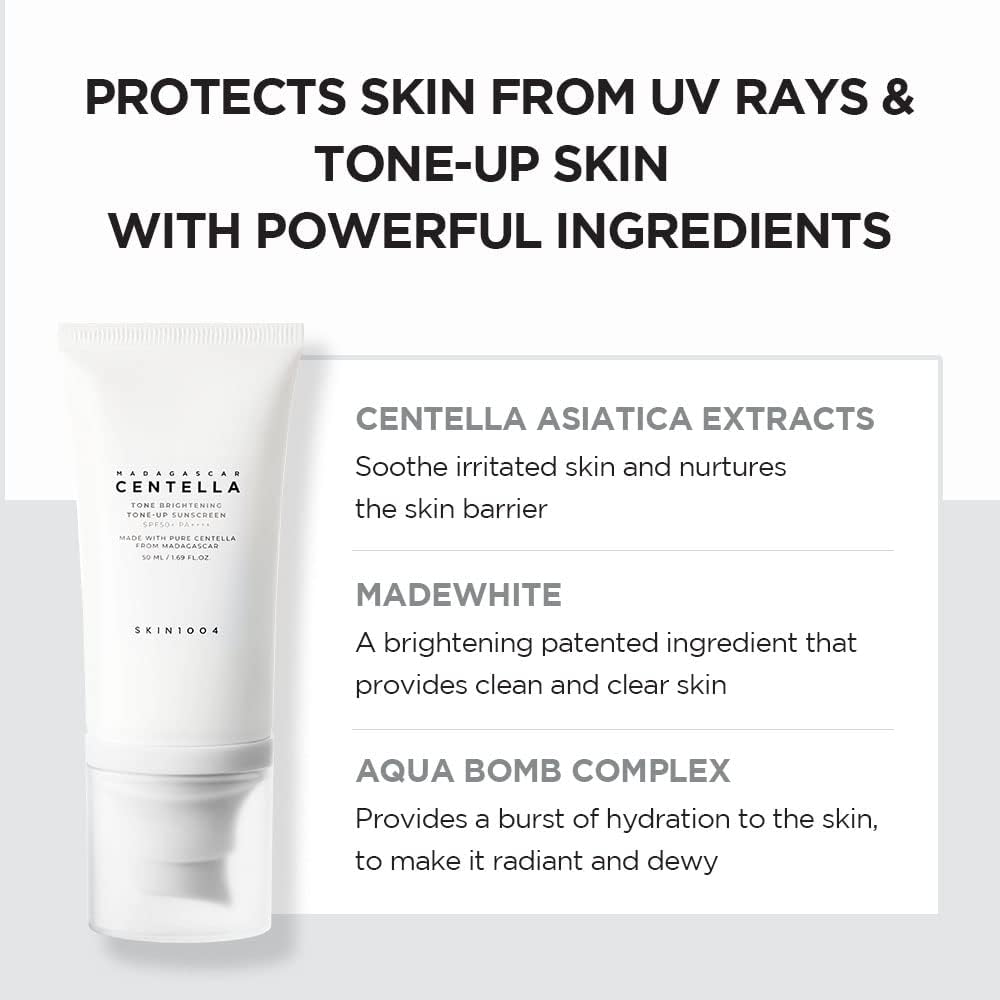 SKIN 1004 - Madagascar Centella Tone Brightening Tone-Up SPF50 Sunscreen - 50ml