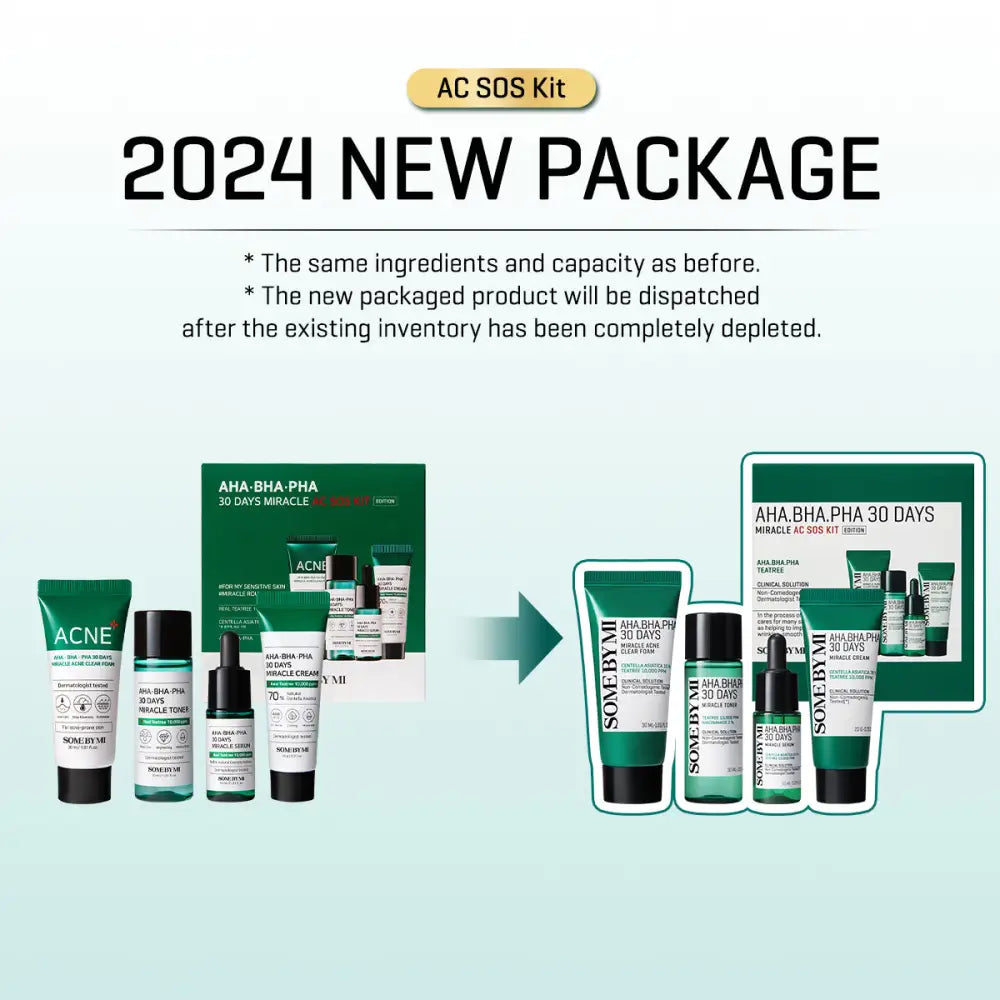 SOME BY MI AHA BHA PHA 30 MIRACLE AC SOS KIT (4pcs MINI)
