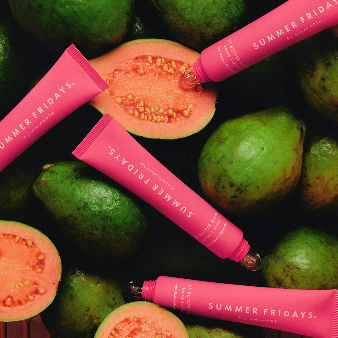 Summer Fridays - Baume à lèvres - Soin lèvres hydratant - réf Pink Guava