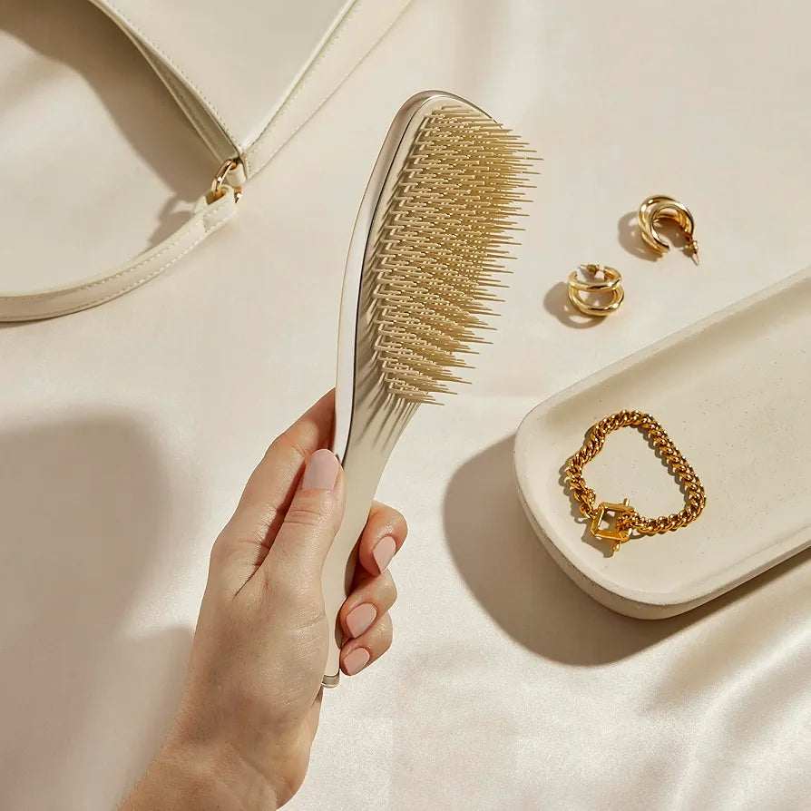 TANGLE TEEZER - The Ultimate Detangler Chrome Brush - réf Champagne Gold