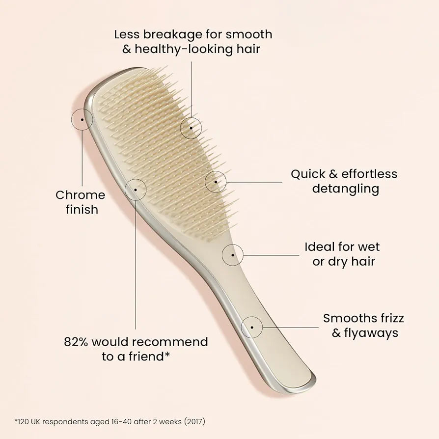 TANGLE TEEZER - The Ultimate Detangler Chrome Brush - réf Champagne Gold