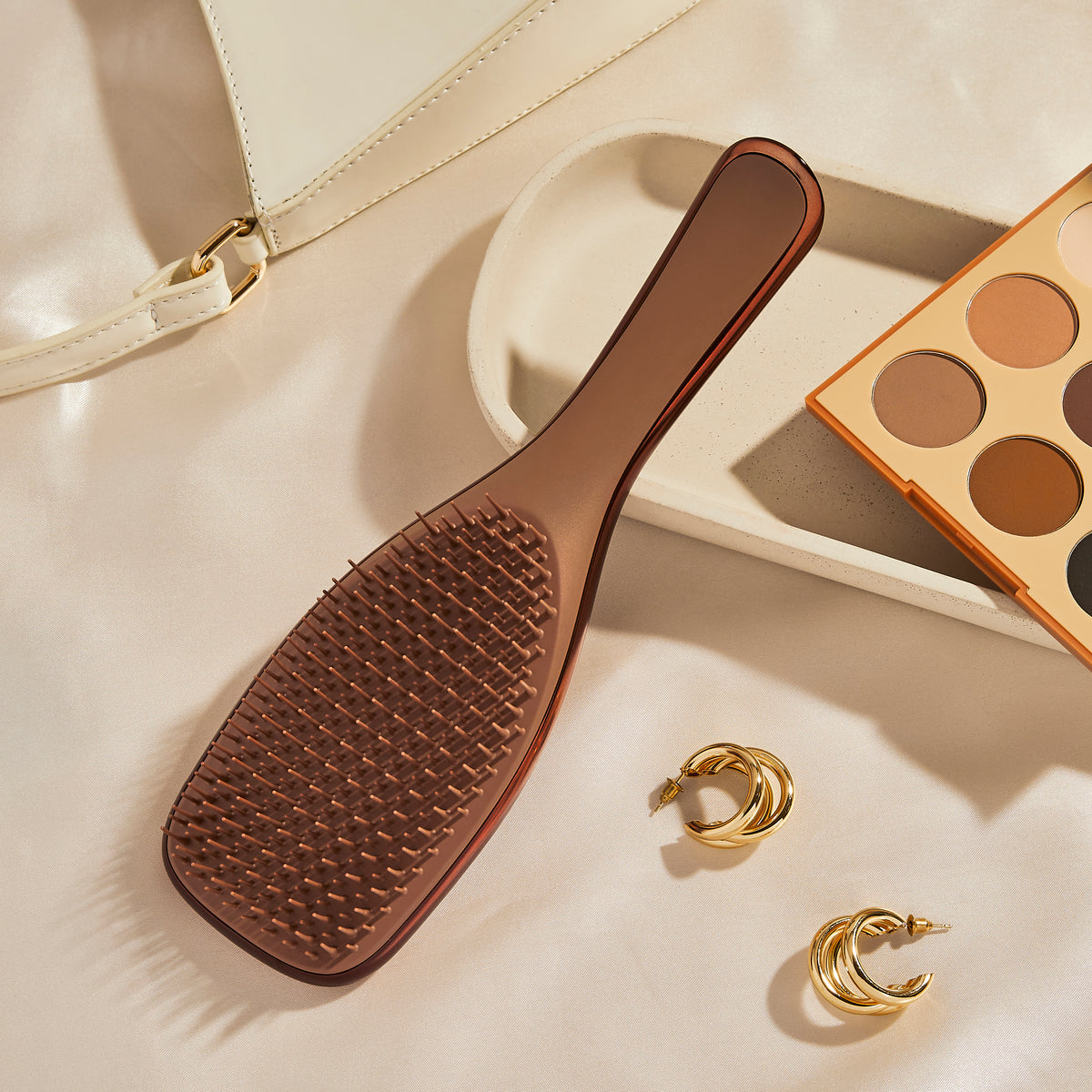 TANGLE TEEZER - The Ultimate Detangler Chrome Brush - réf Choc Bronze