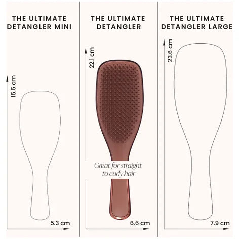 TANGLE TEEZER - The Ultimate Detangler Chrome Brush - réf Choc Bronze