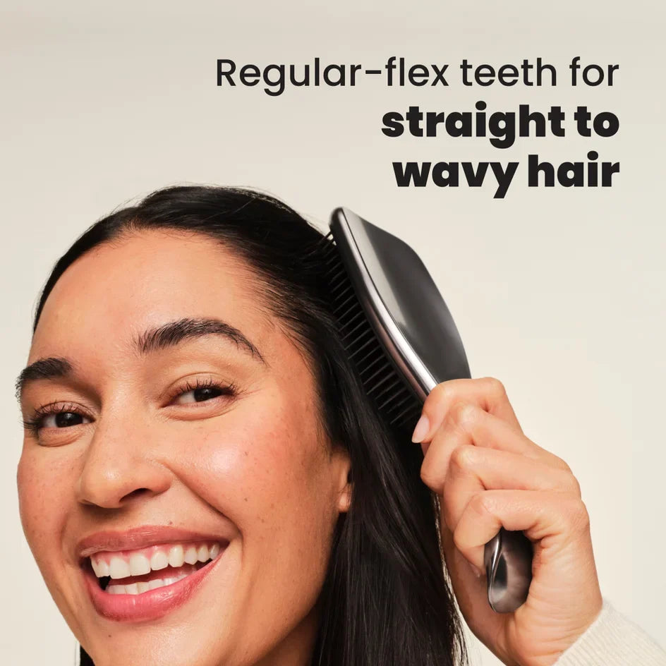 TANGLE TEEZER - The Ultimate Detangler Chrome Brush - réf Midnight Siver