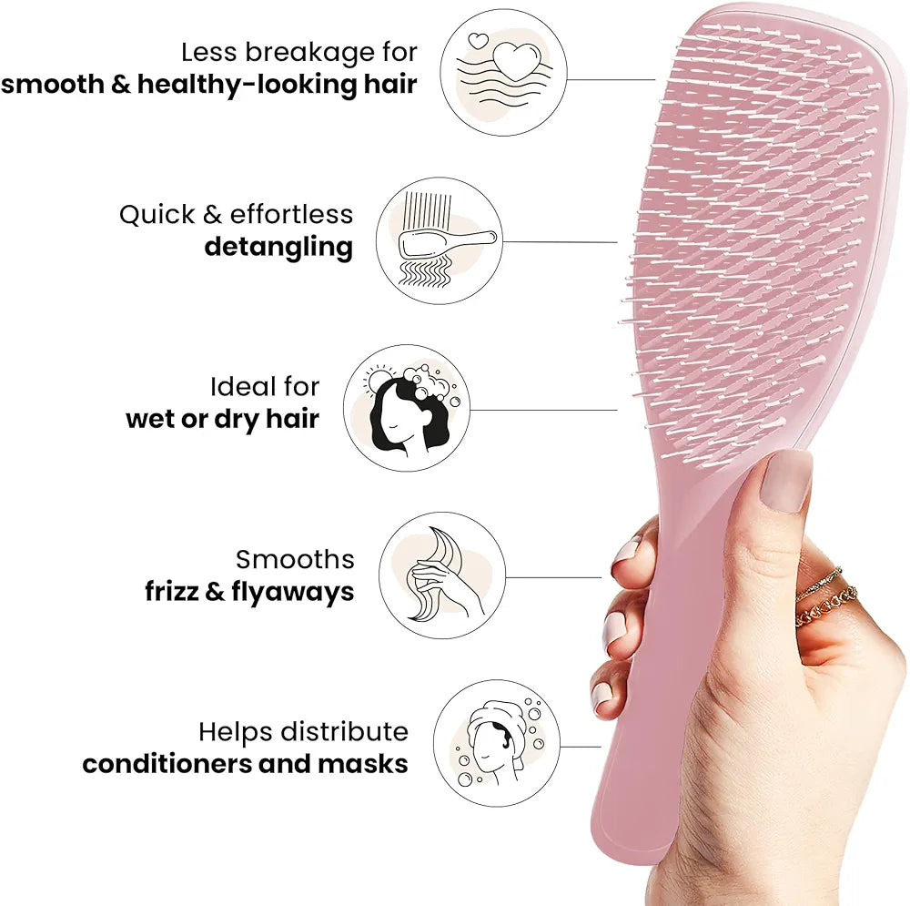 TANGLE TEEZER - Wet Detangling Hairbrush - réf Pink/ Pink