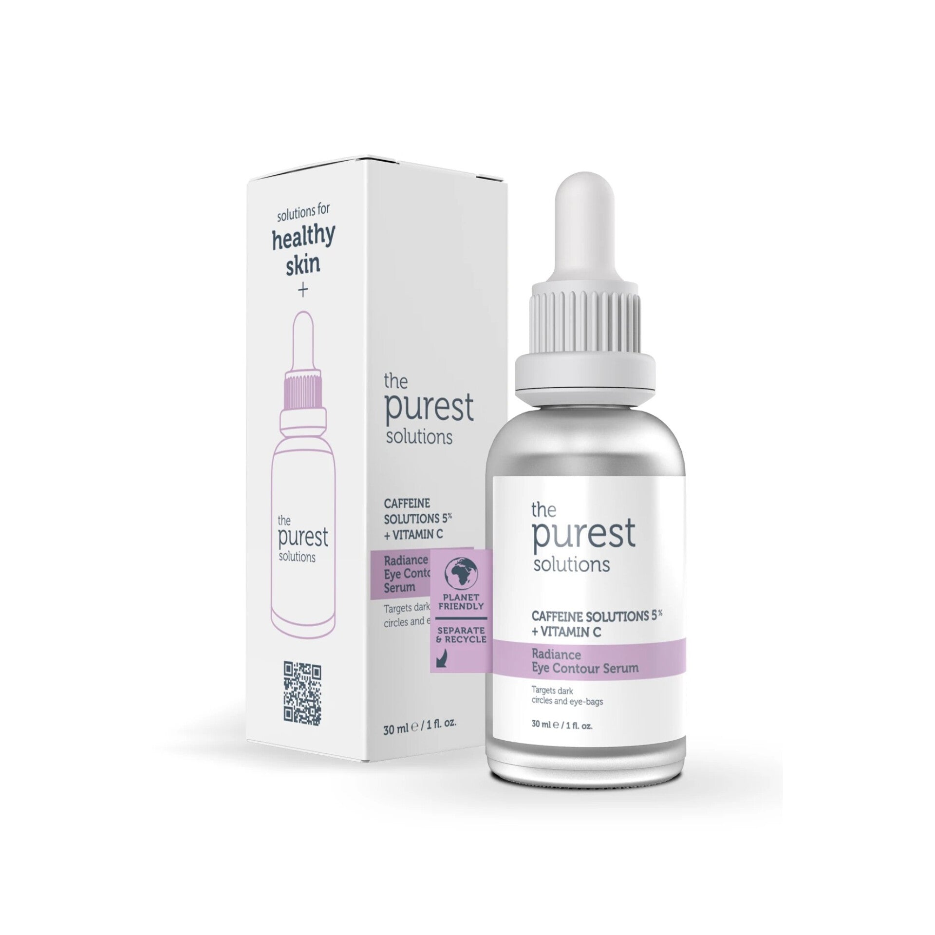THE PUREST SOLUTIONS - Caffeine Solutions 5%+vitamin C Radiance Eye Contour Serum  - 30ml