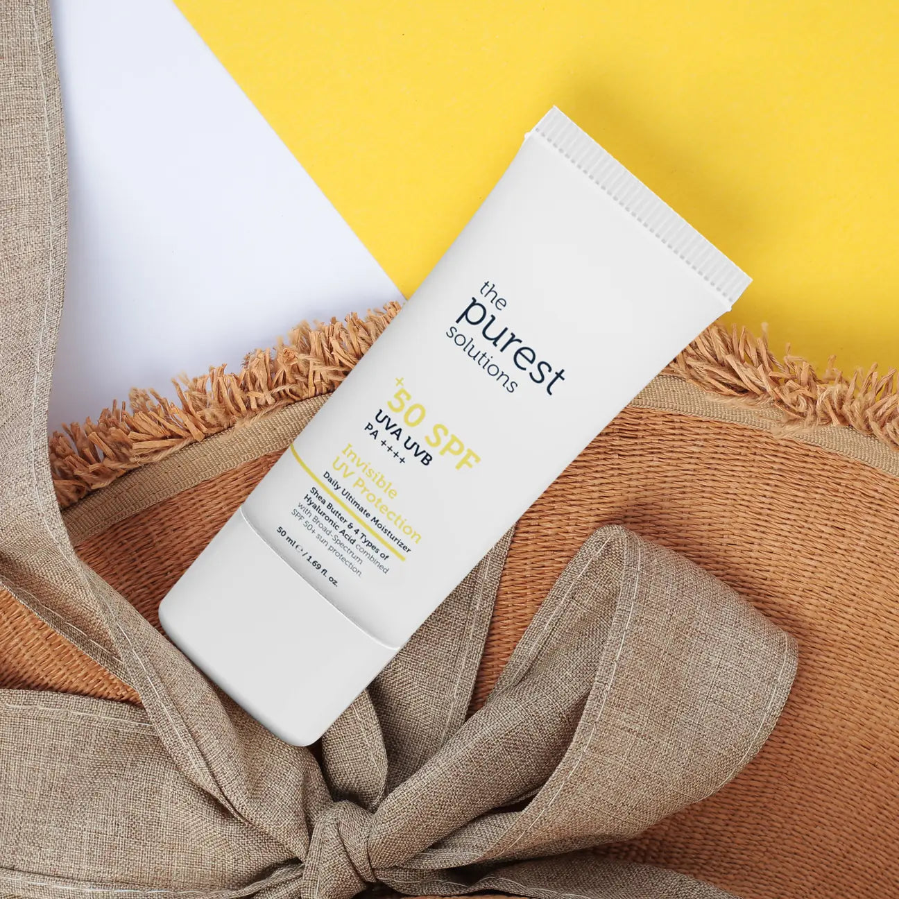 THE PUREST SOLUTIONS - Invisible UV Protection Daily Intensive Moisturizer SPF 50 SPF Sunscreen - 50ml