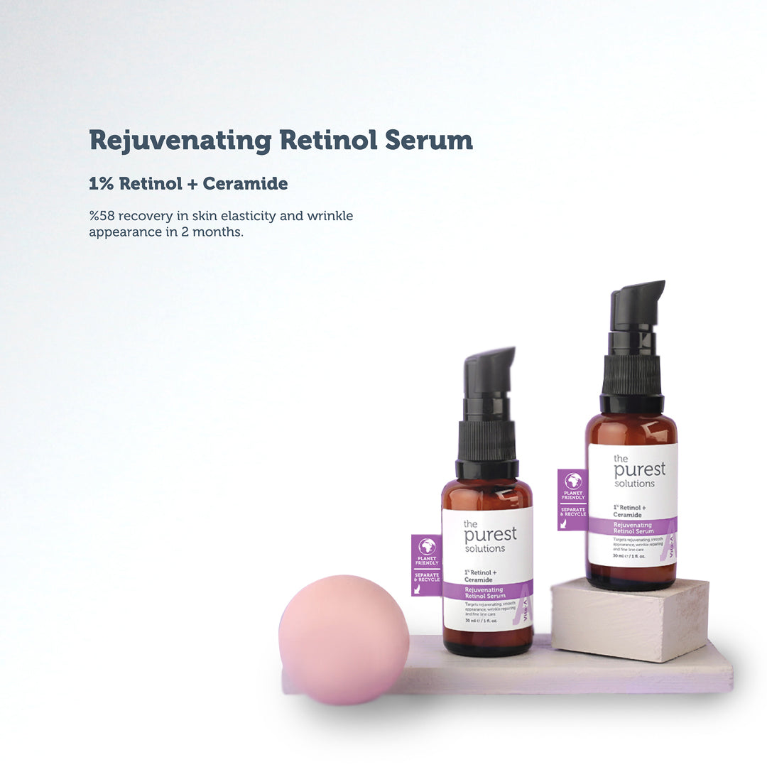 THE PUREST SOLUTIONS - Rejuvenating Retinol Serum, Retinol Serum 1% + Ceramide - 30ml