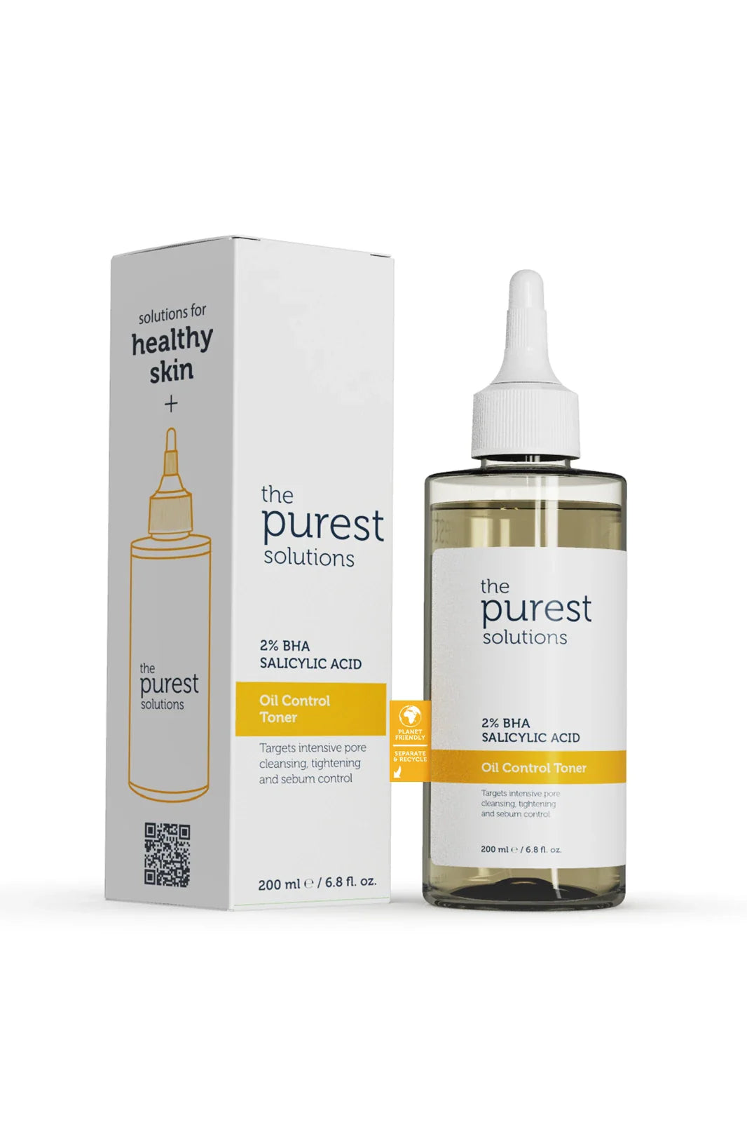 THE PUREST SOLUTIONS - Salicylic Acid 2% BHA Oil Control Toner - 200ml