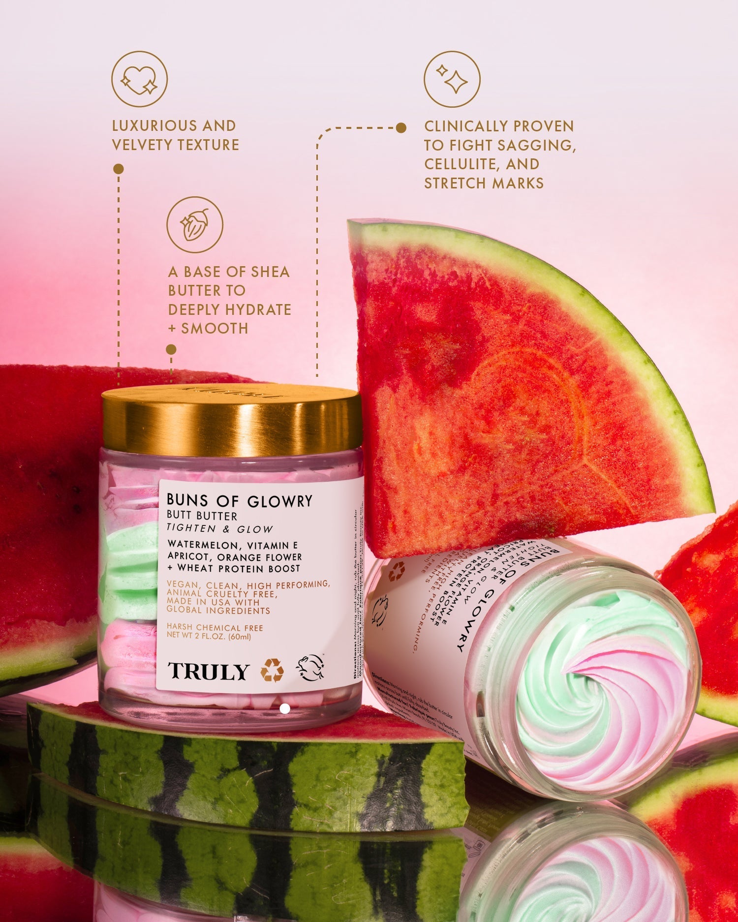 TRULY - Buns Of Glowry Smoothing Butt Polish - 60g