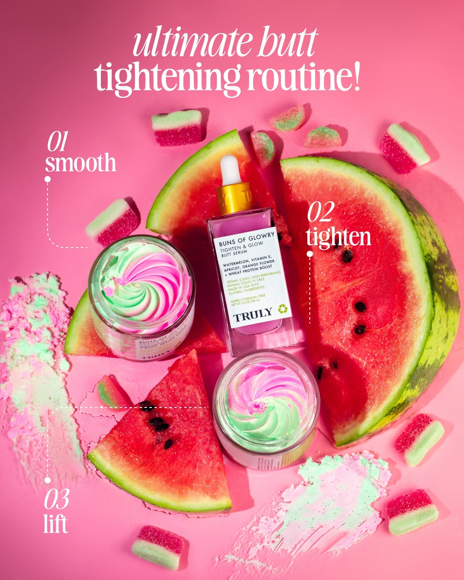 TRULY - Buns Of Glowry Smoothing Butt Polish - 60g