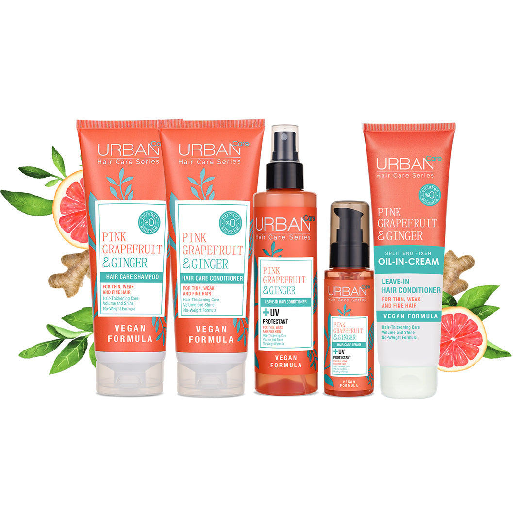 URBAN CARE - Duo Shampoo et Conditioner Pink Grapefruit & Ginger  - 2x250ml