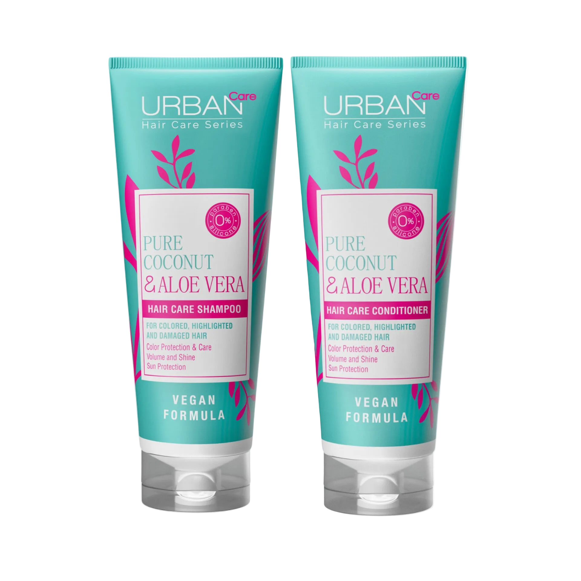URBAN CARE - Duo Shampoo et Conditioner PURE COCONUT & ALOE VERA -250 ml