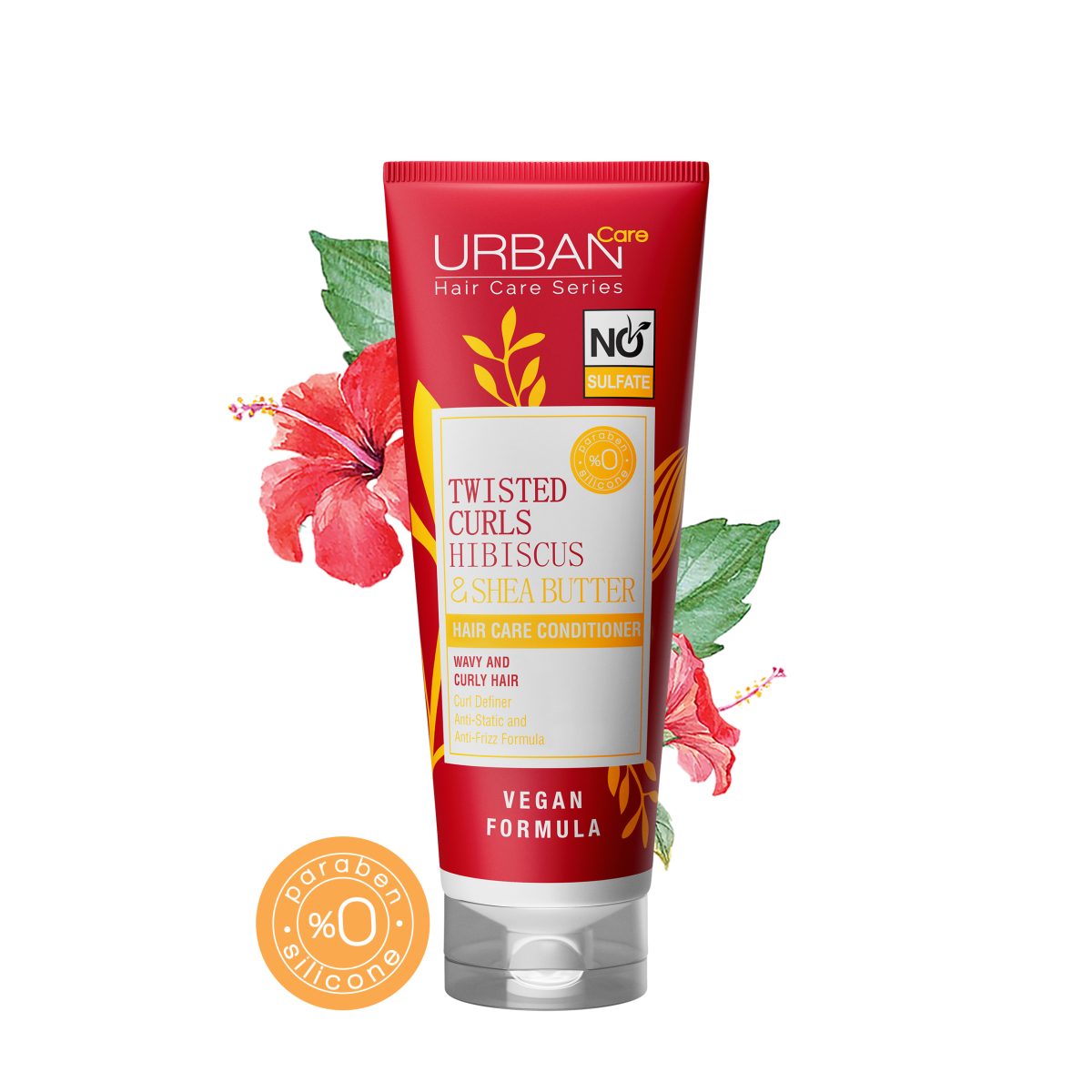 URBAN CARE - Duo Shampoo et Conditioner Twisted Curls Hibiscus & Shea butter - 2x250ml