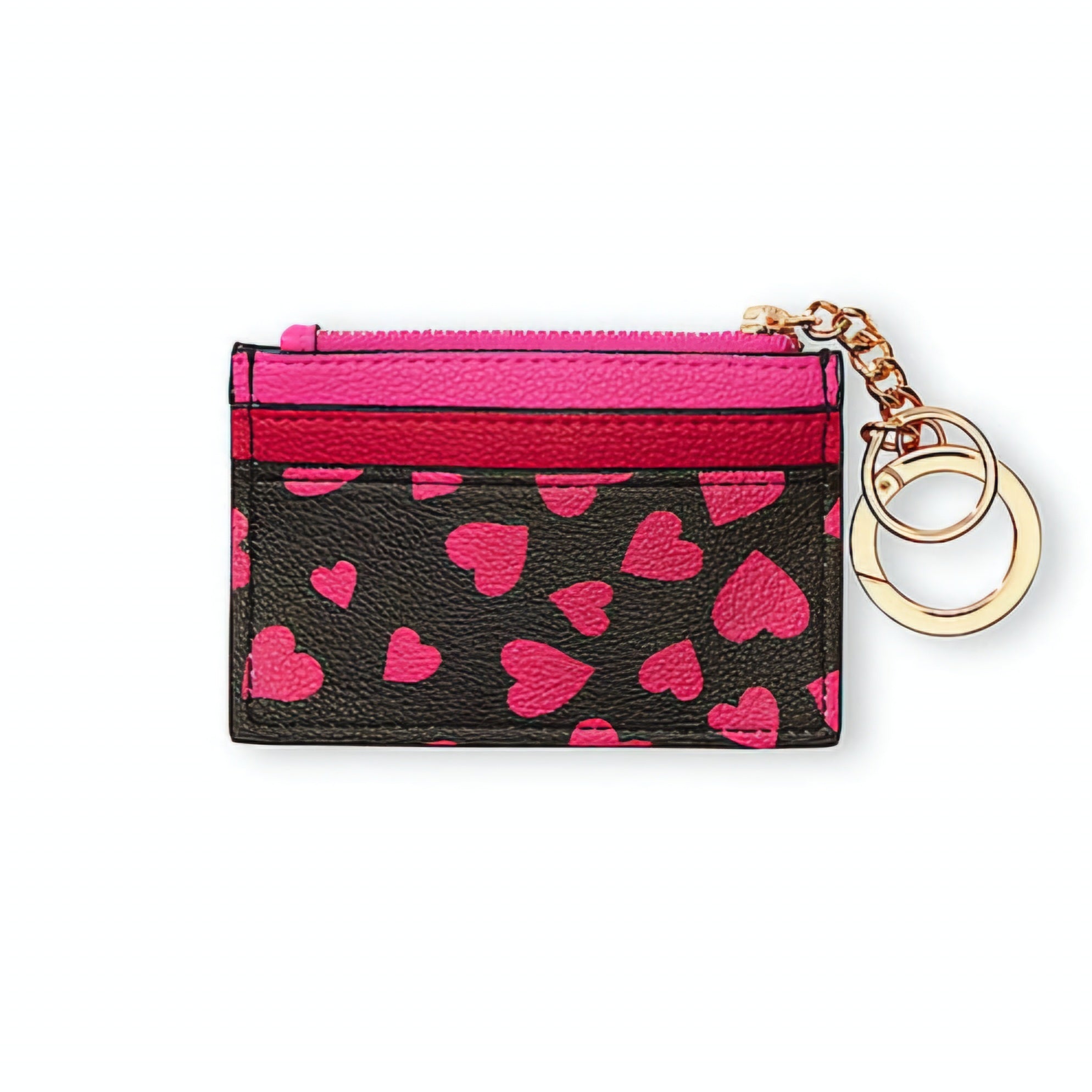 VICTORIA'S SECRET - EDITION LIMITÉE - Pink Hearts Card Holder Keyring