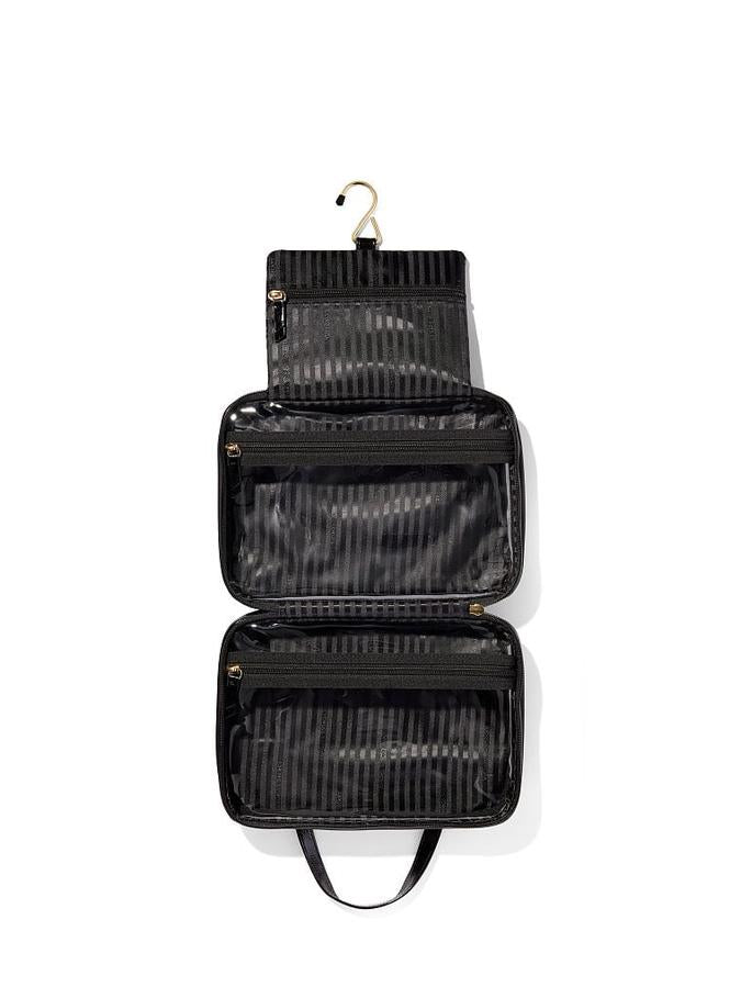 VICTORIA'S SECRET- The Victoria Jetsetter Hanging Cosmetic Case Black