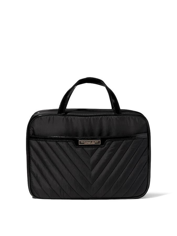 VICTORIA'S SECRET- The Victoria Jetsetter Hanging Cosmetic Case Black